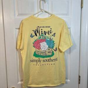 Simply‎ Southern Womens Extra Large Yellow Summer Ladies T-Shirt